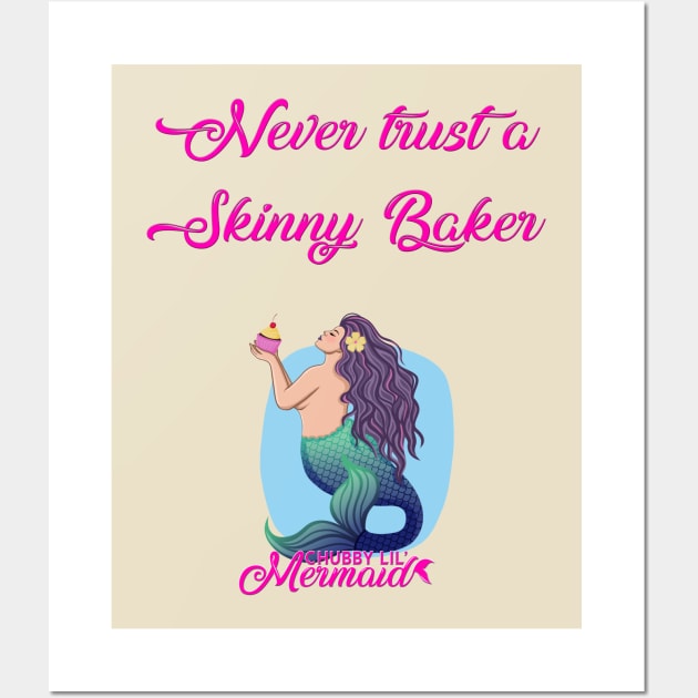 Skinny Baker Wall Art by Chubby Lil Mermaid Bakery